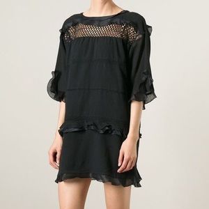 Isabel Marant Etoile Cassy mesh insert dress